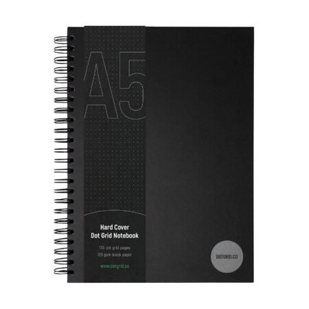 Dot Grid Journal A5 - Black