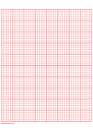 Graph Paper Pad A4 (50 Sheets) - Red