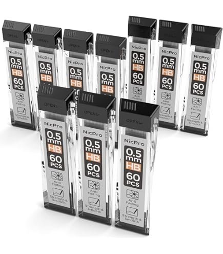 Pencil Lead Refills 0.5mm (60 pcs) (A6)