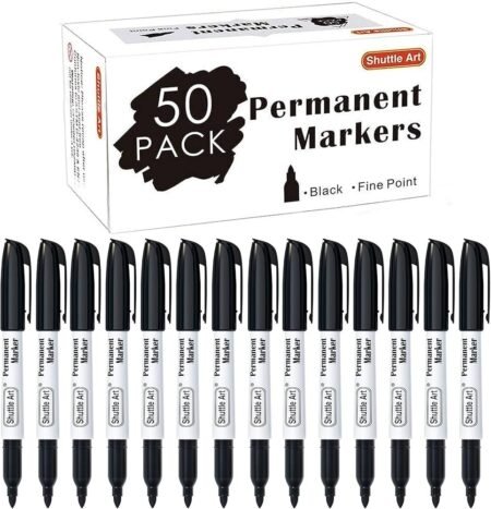 Permanent Marker (Black) Twin Pack (50 Sheets)