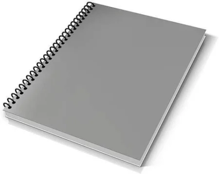Spiral Notebook A4 (100 Sheets) - Grey